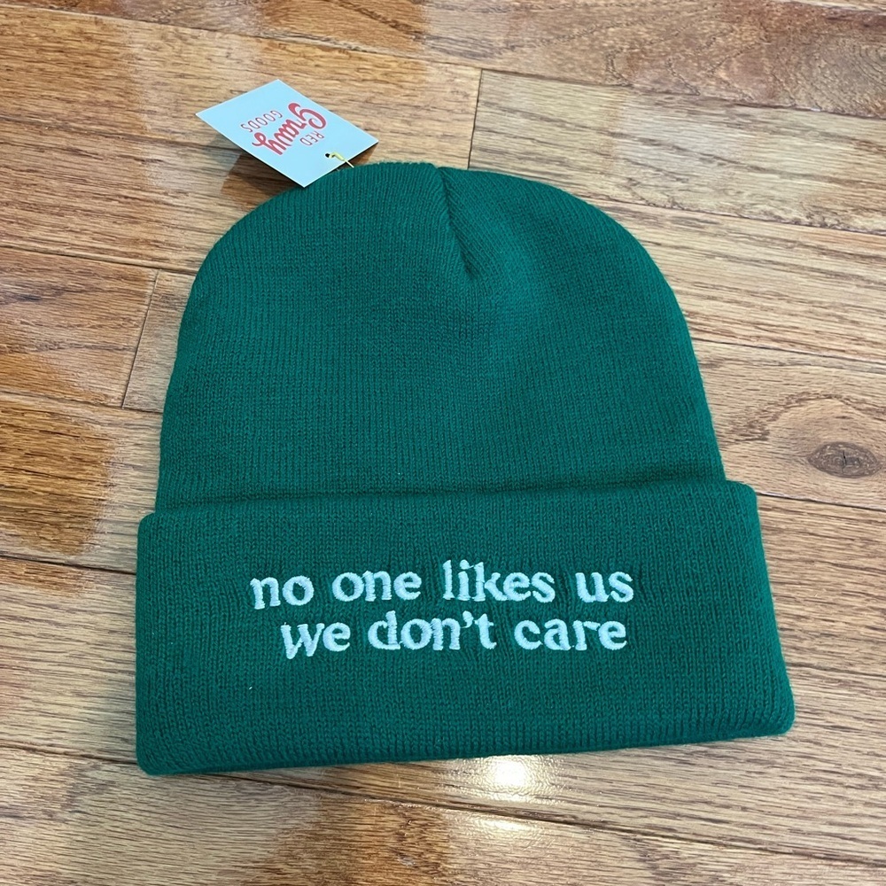 Philadelphia eagles beanie, NWT, ‘no one likes us, we don’t care